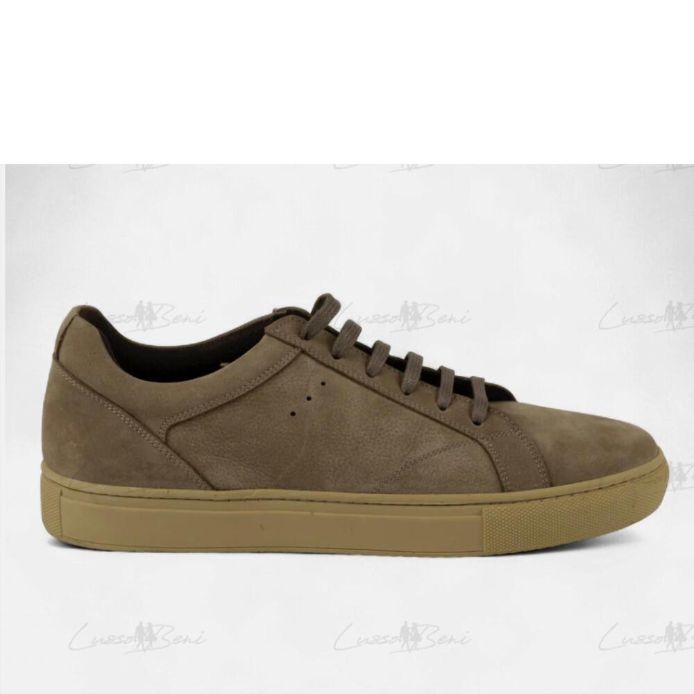 NEW LUSSO BENI men's zinn sneakers in brown